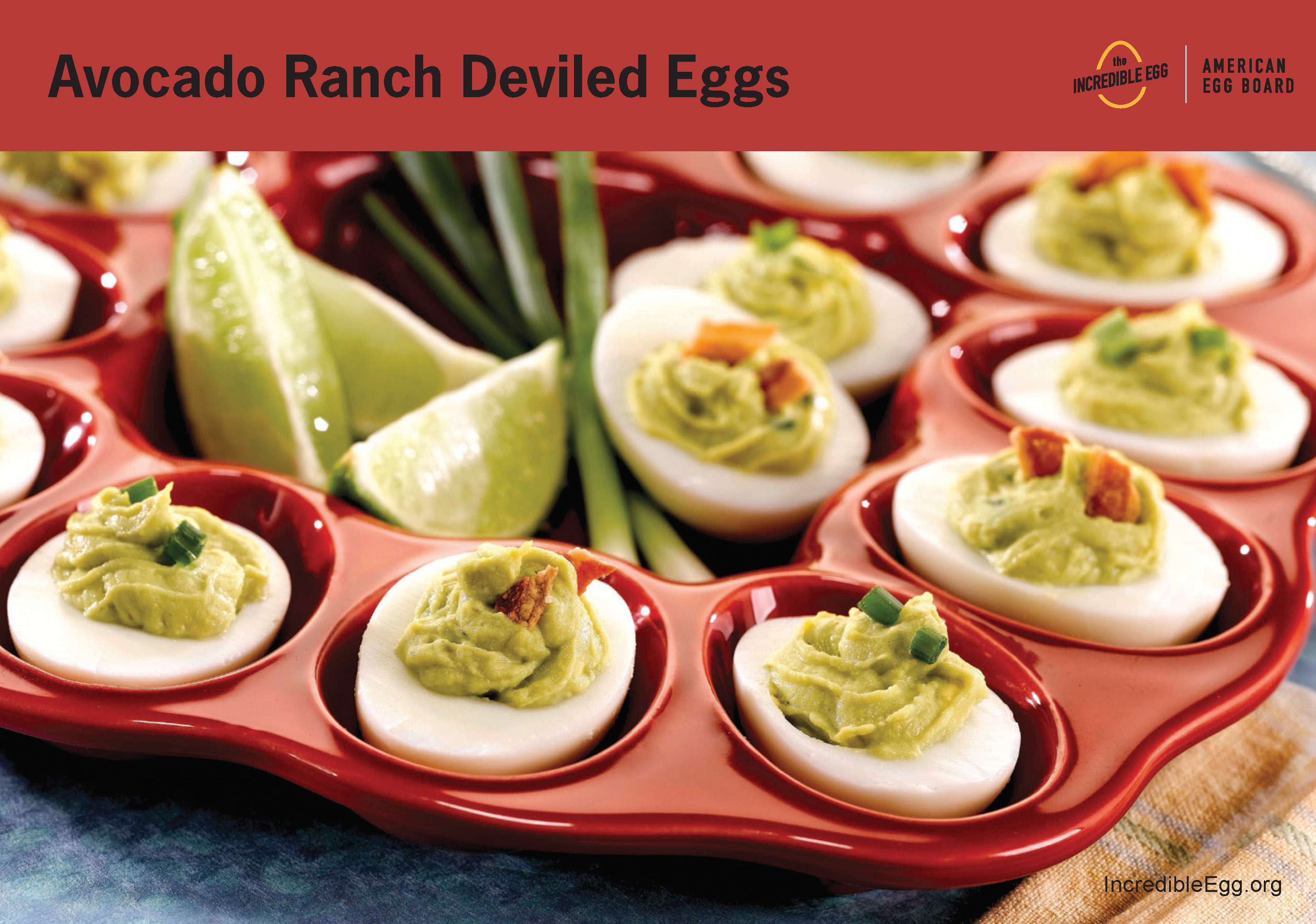 Avocado Ranch Deviled Eggs Recipe Cards